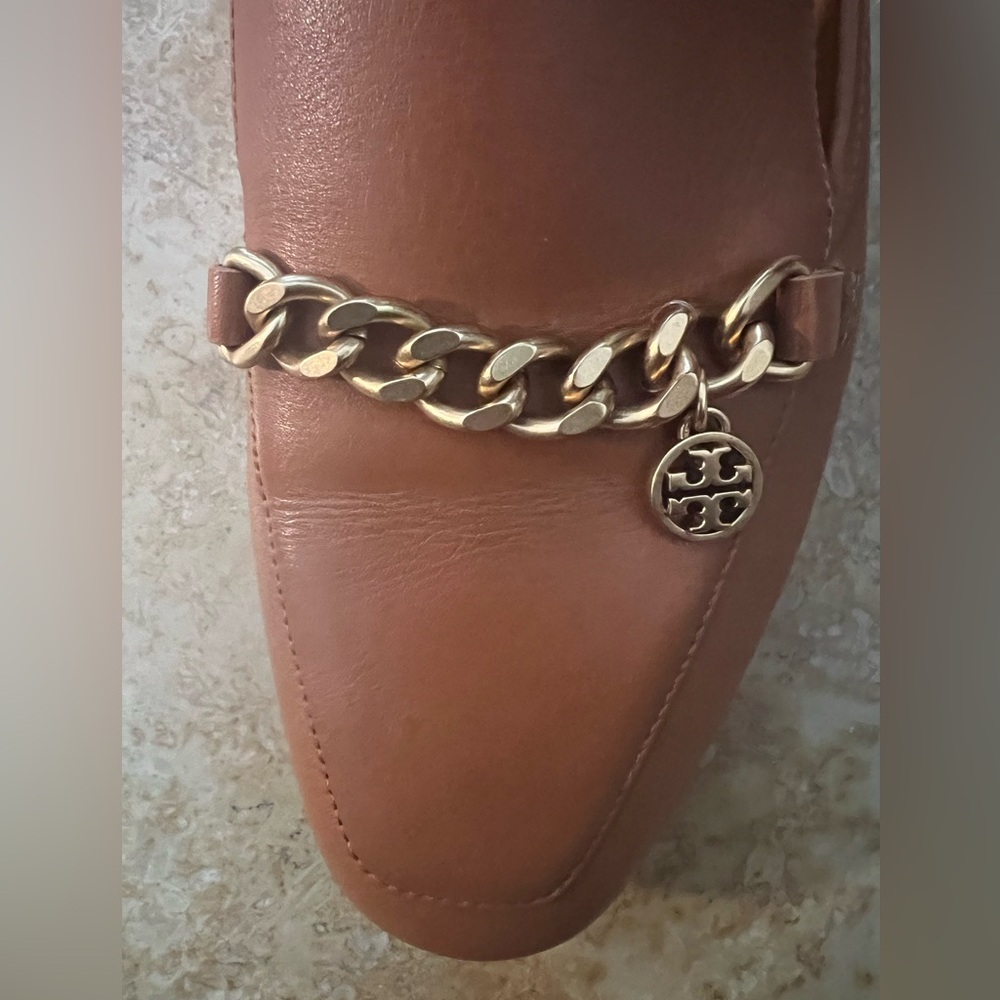 Tory Burch Mini Benton Charm Loafer with Gold Chain Detail - Picture 8 of 15